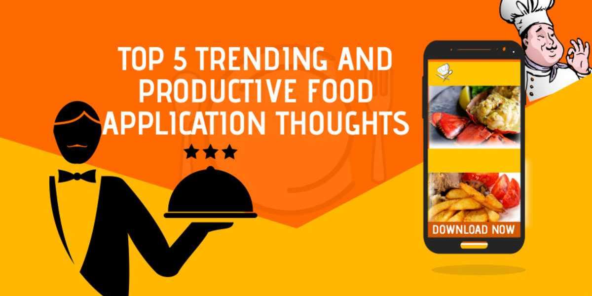 10 most trending and productive food-application thoughts?