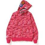 bape hoodie pink