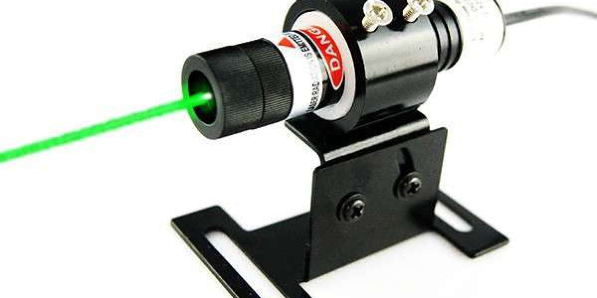Constant dot emitting 5mW to 50mW 515nm green dot laser alignment