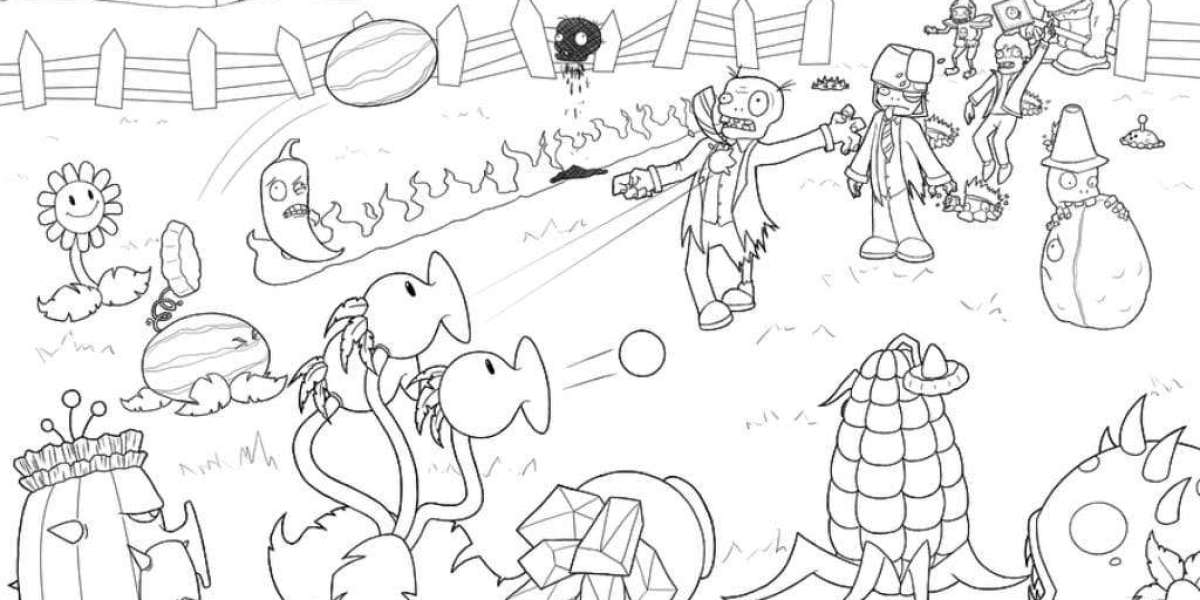 Engage Your Kids with Plants vs. Zombies Coloring Pages