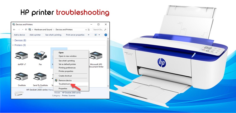 “HP printer troubleshooting” 2023 [Guide to Fix Issues]