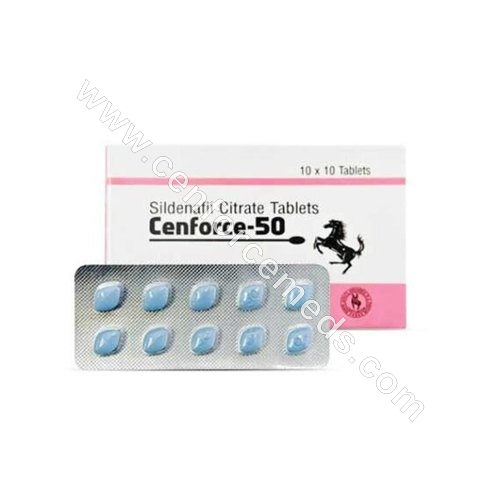 Buy Cenforce 50 Mg [Sildenafil Citrate] | Best Get 20% off