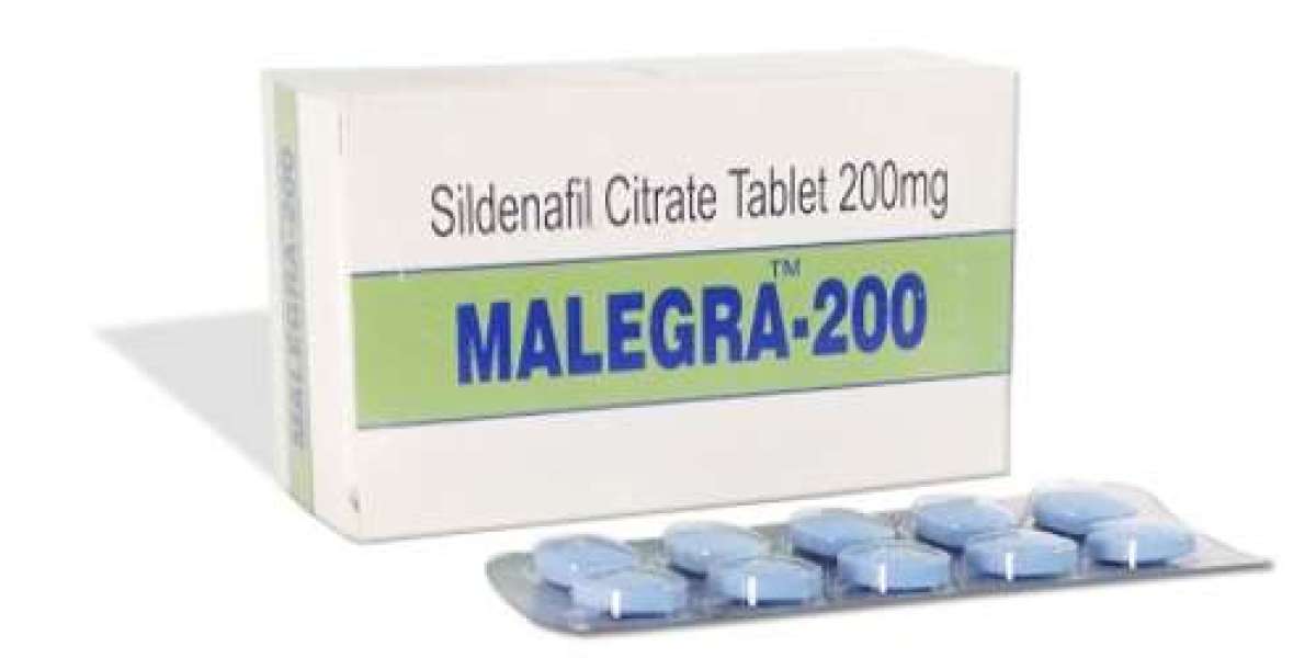 Malegra 200 mg : A Reliable Erectile Function Drug Using Sildenafil Citrate