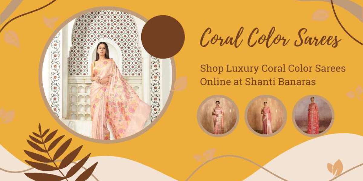 Coral Chic: Unveiling the Vibrance of Coral-Colored Sarees