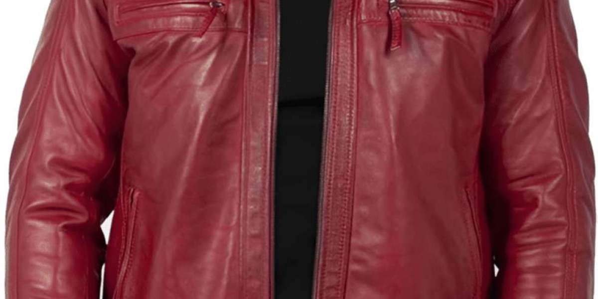 Elevate Your Style with the Men's Distressed Maroon Leather Jacket