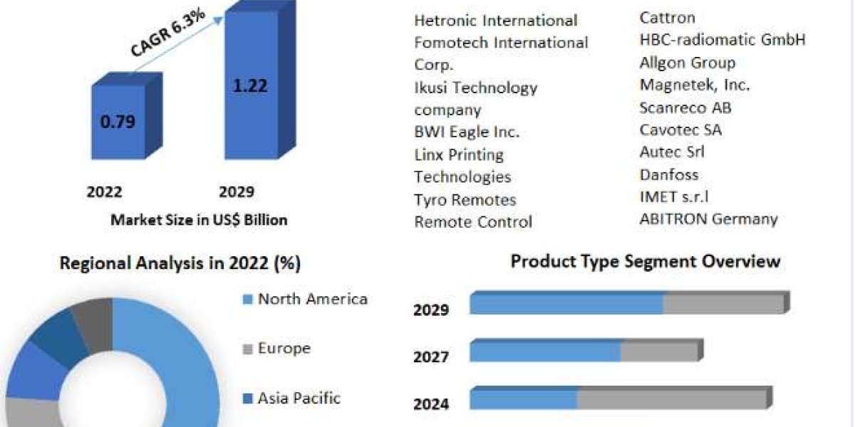 Industrial Remote Control Market Poised for 6.3% CAGR Growth in 2029 Forecast Period