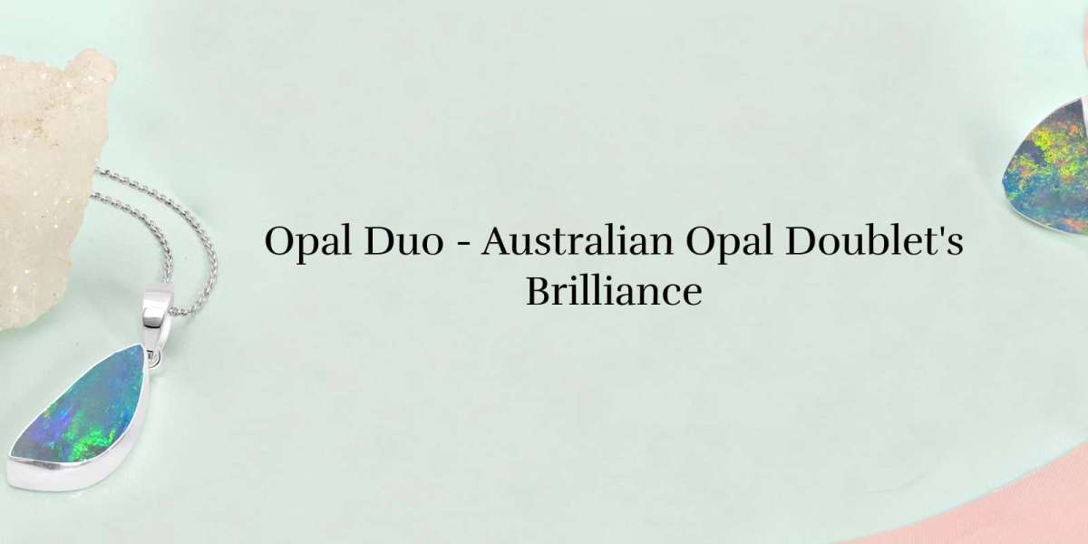 Opal's Twin Delight: Australian Opal Doublet Dazzling Duo