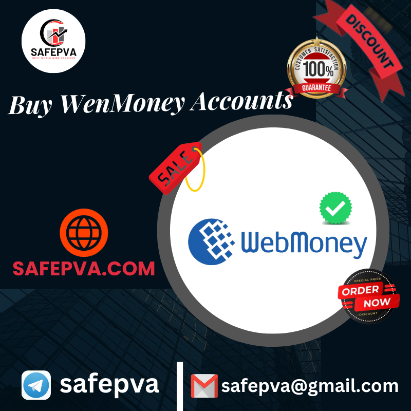 Buy WebMoney Accounts - 100% Secure & Fully Verified Accounts