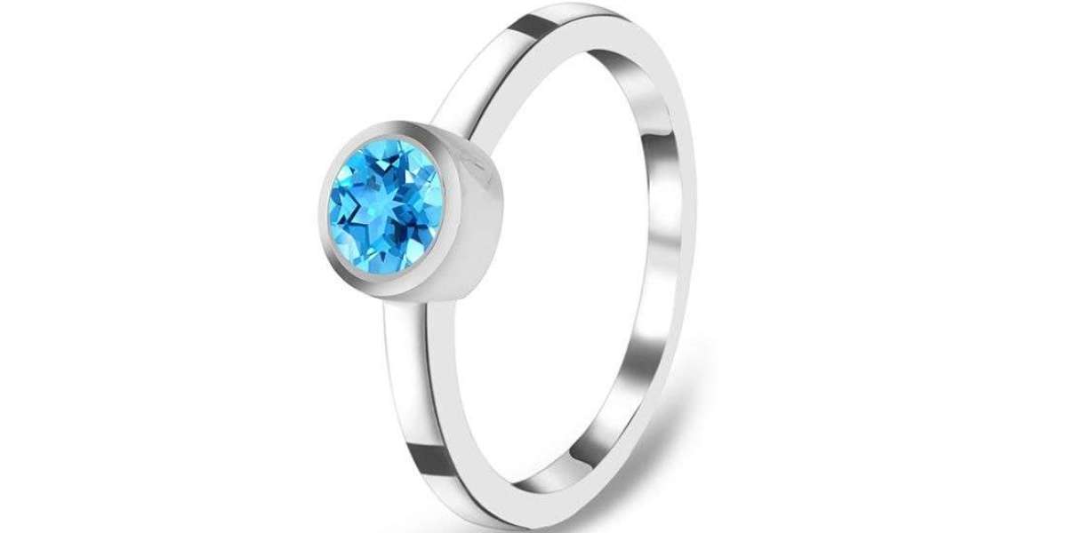 Let's spark more boldness and brightness with the Swiss blue ring.