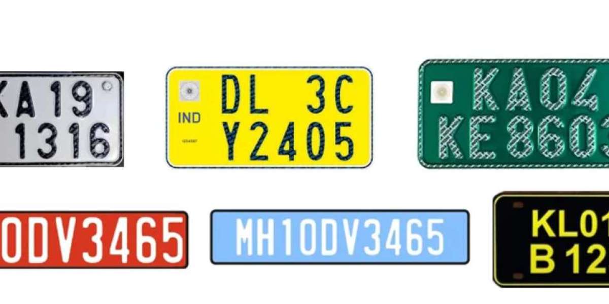 Types Of Number Plates In India