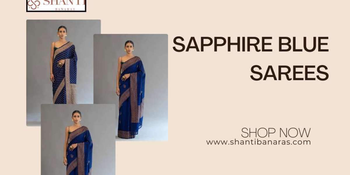 Shop Stunning Sapphire Blue Sarees Online!