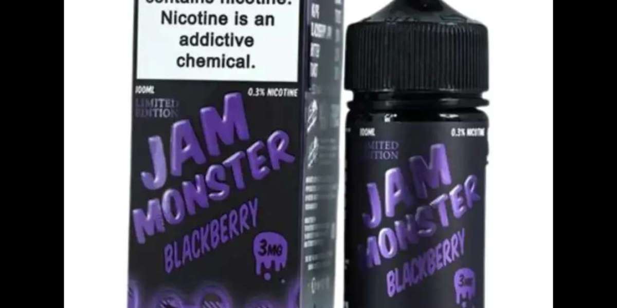 Blackberry E-Liquid Jam Monster 100ml Vape Device