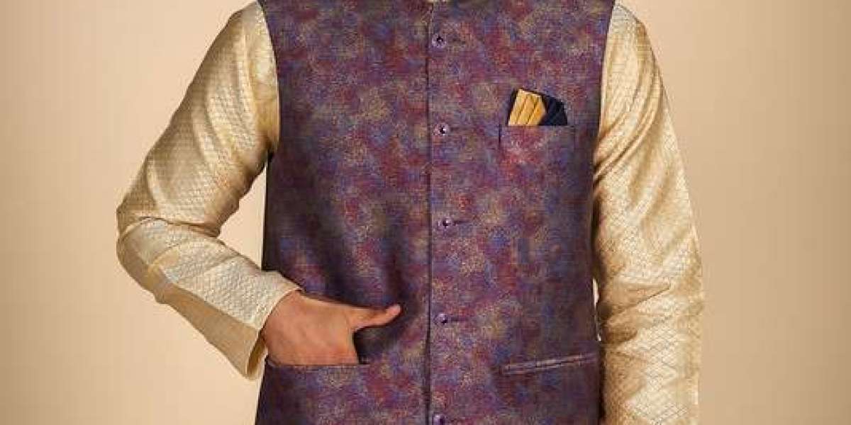 Revolutionize Your Wardrobe with DulhaGhar's Men's Kurta Jacket Set